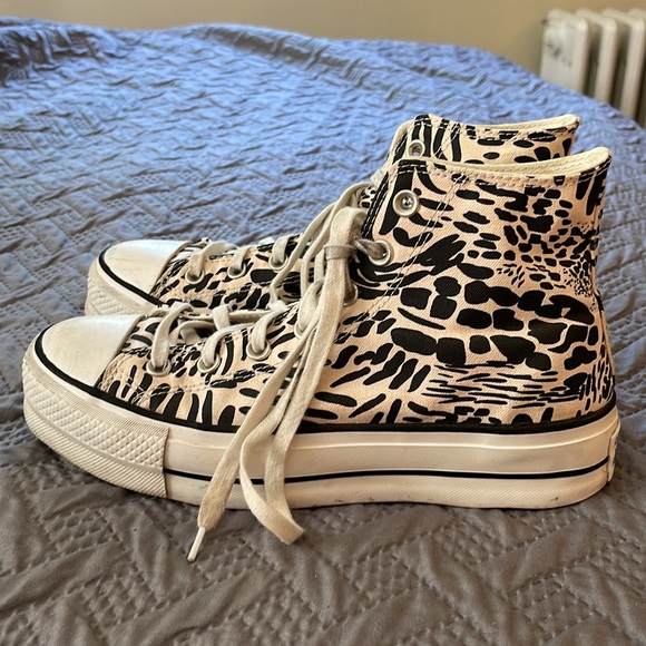 ANIMAL PRINT PLATFORM CHUCK TAYLOR ALL STAR CONVERSE - Picture 4 of 6